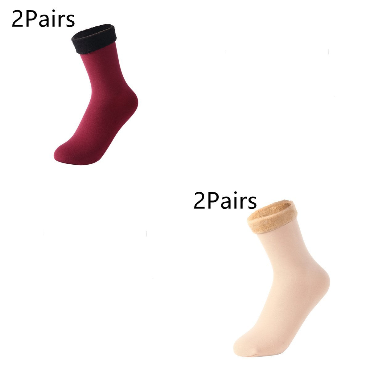 Women's Padded Velvet Warm Socks