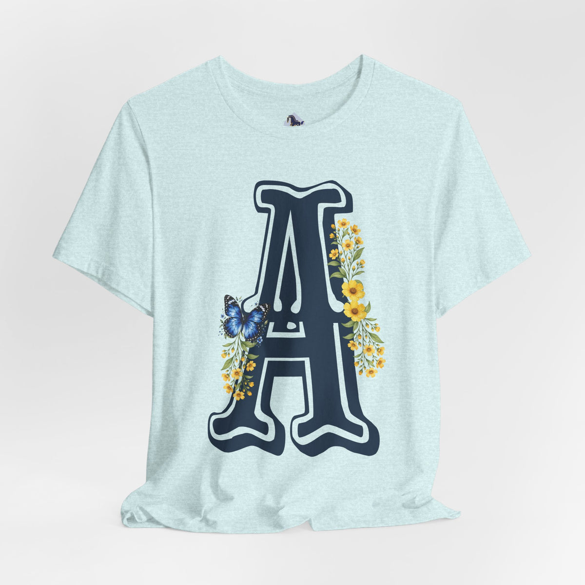Floral Letter A Graphic T-Shirt