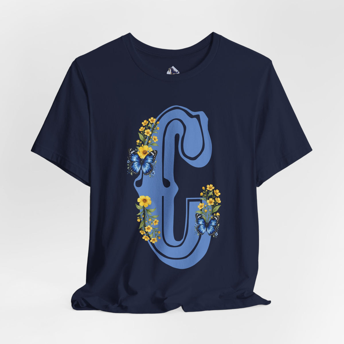 Floral Letter C Monogram T-Shirt