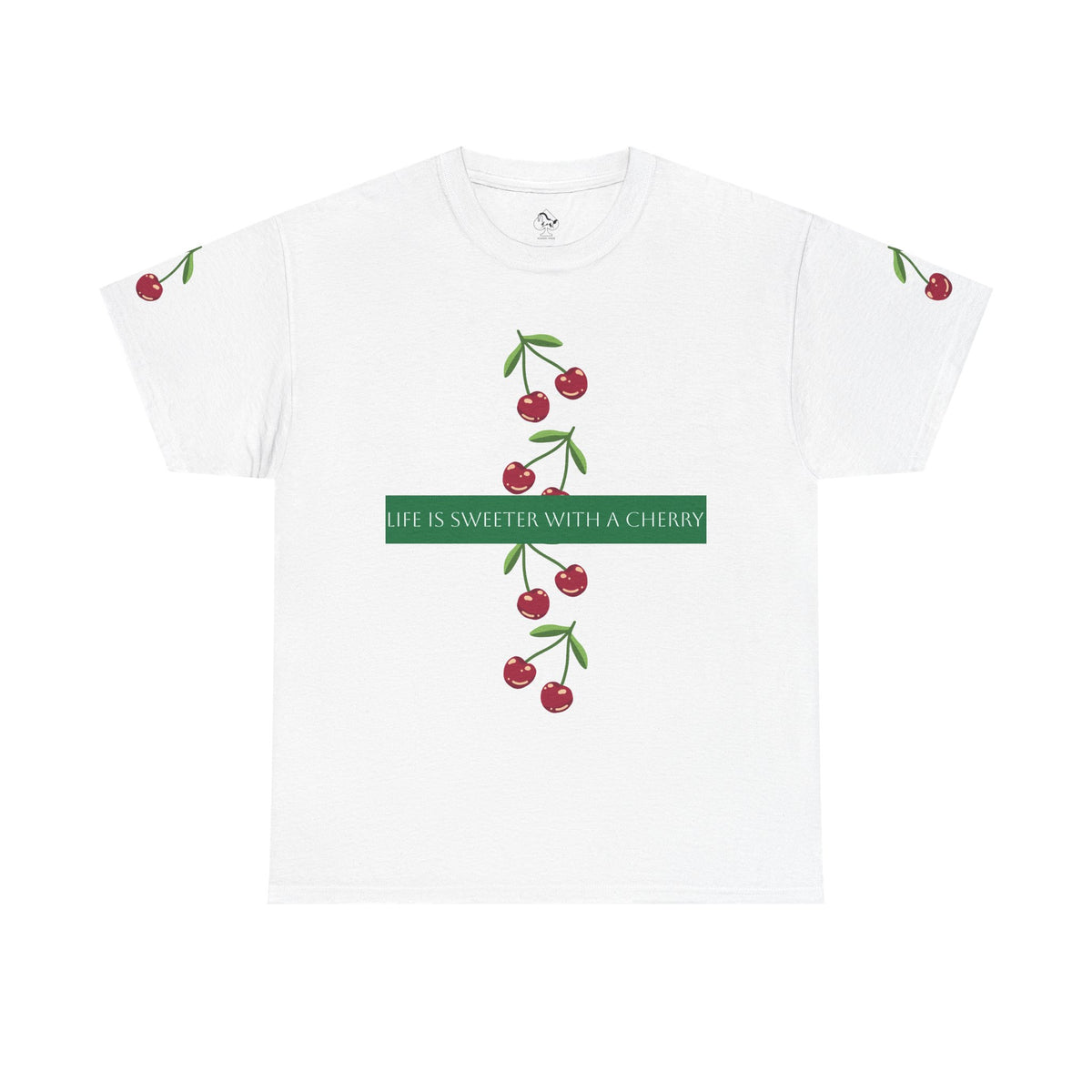 "Life Is Sweeter With A Cherry" Casual T‑Shirt