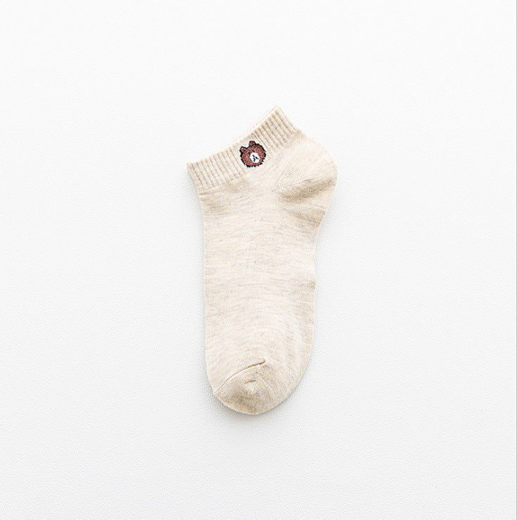 Women's Fashion Simple Bear Socks