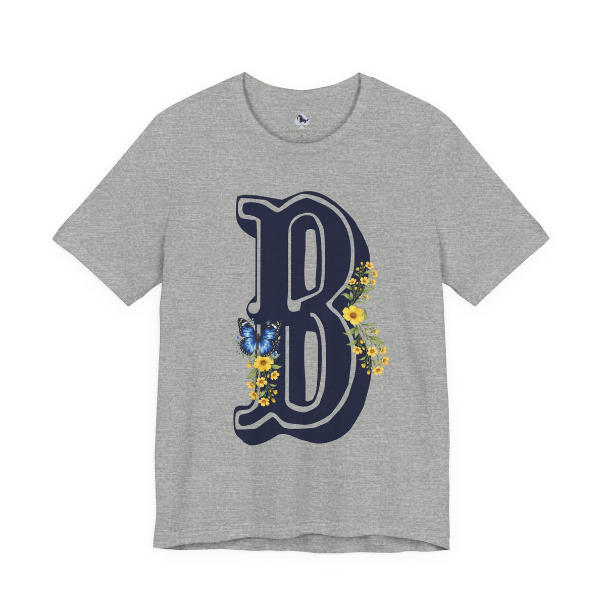 Floral Letter B Monogram T-Shirt