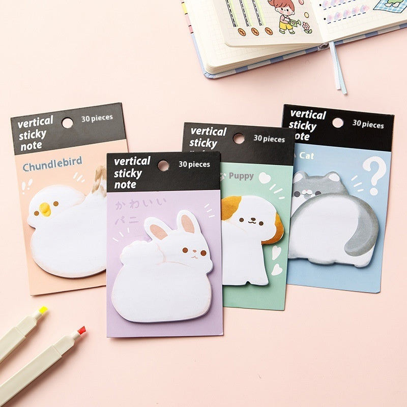 Sticky Notes Cute Cartoon Animal Note Paper Index Stickers