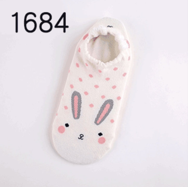 Cute Animals Cotton Short Socks Socks