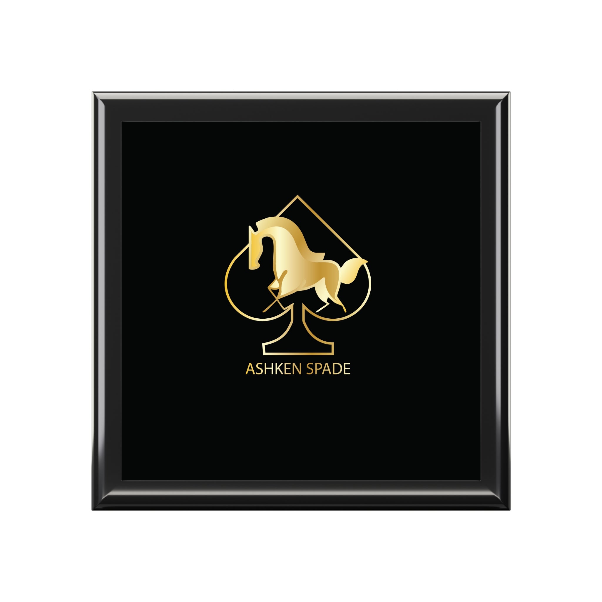 Black & Gold  Ashken Spade Jewelry Box