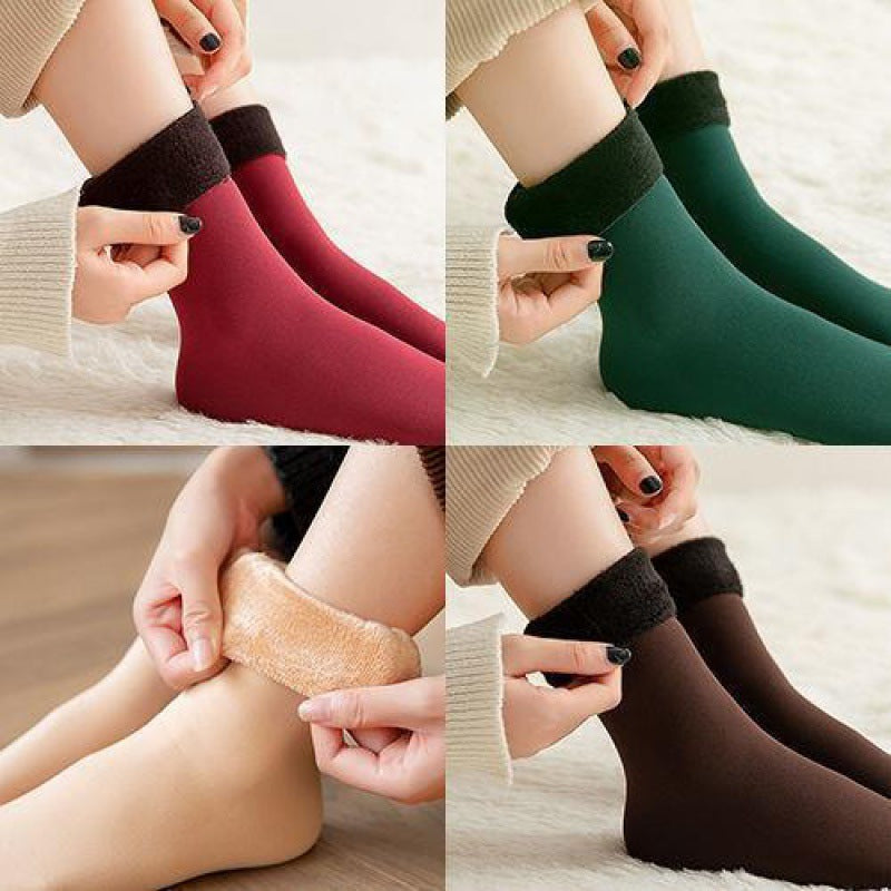 Women's Padded Velvet Warm Socks