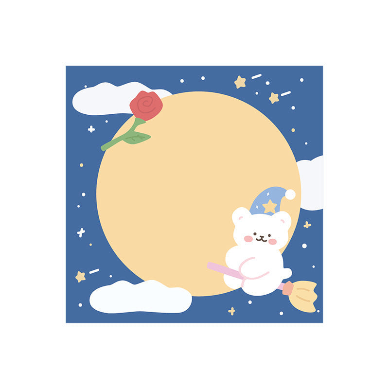 Cartoon Cute Message Note Memo Material Paper