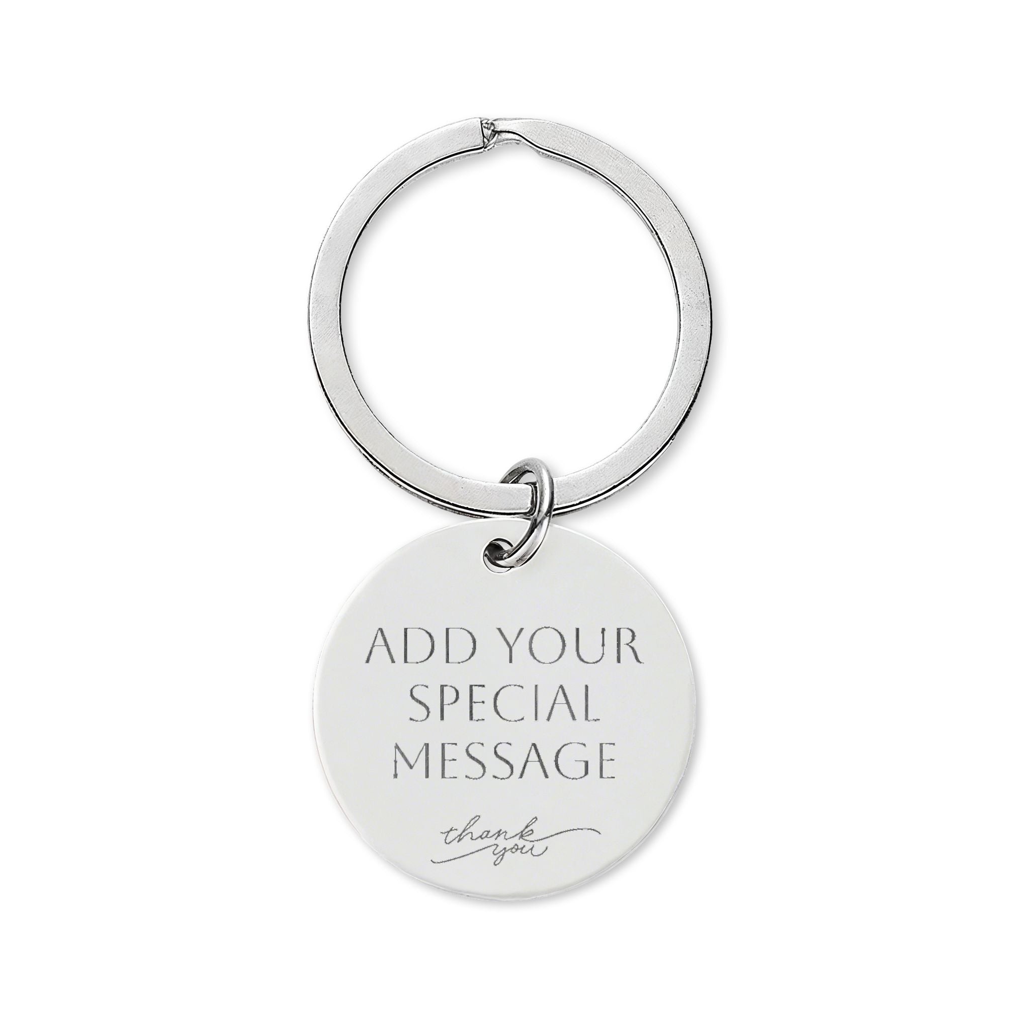 Custom Super Dad Stainless Steel Engraved Keychain