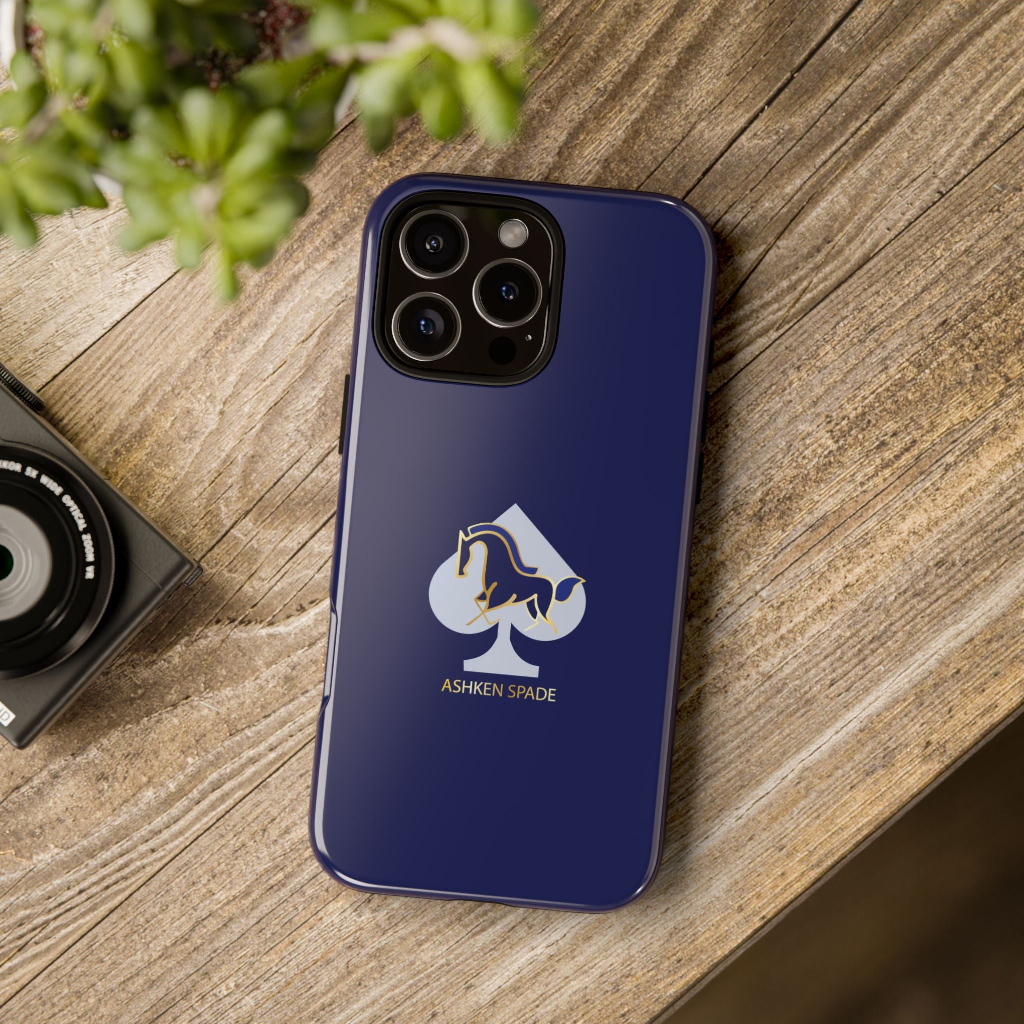 Navy Blue Ashken Spade Logo Phone Case