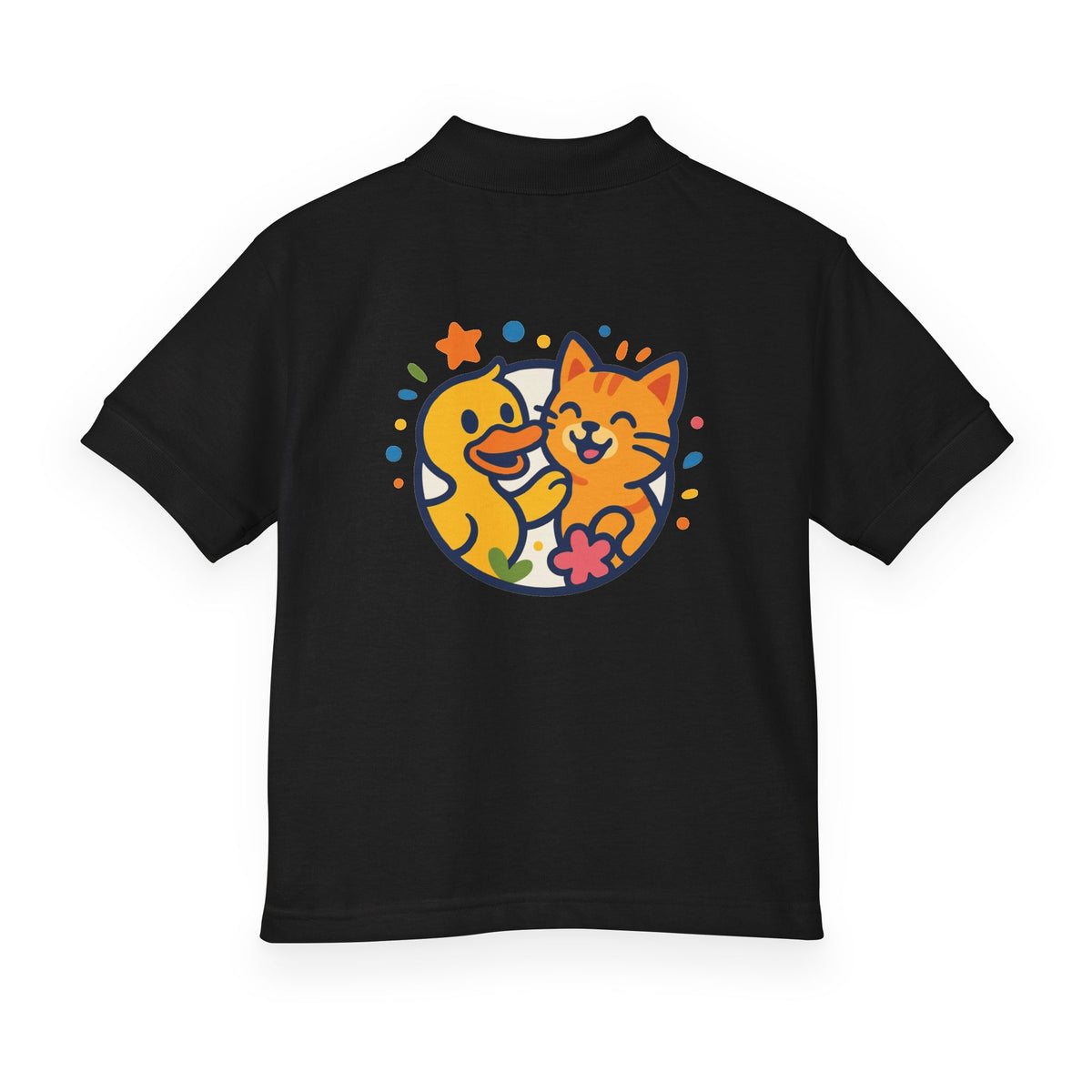 Kids Polo Shirt — Happy Cat & Duck Kids Polo Shirt