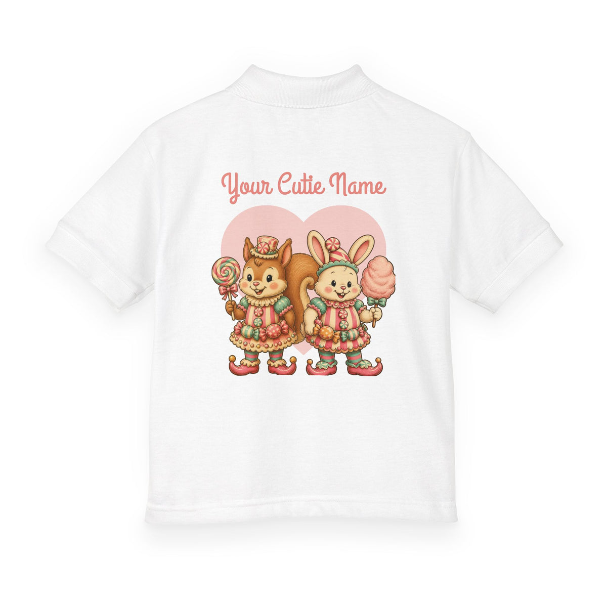 Kids Polo — Cute LolliSquirrel & BunBon with Custom Name