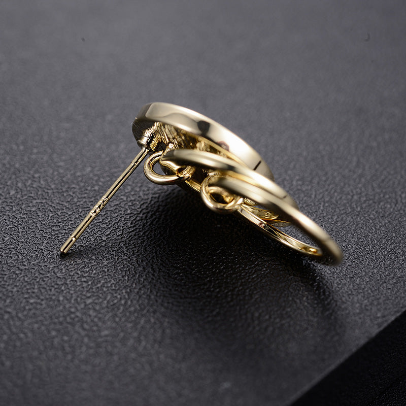 European And American Design Circle Multi-layer Wild Earrings