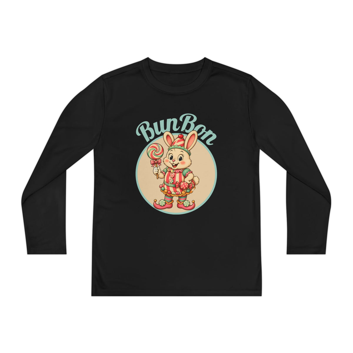 Retro BunBon Bunny Youth Long Sleeve Tee