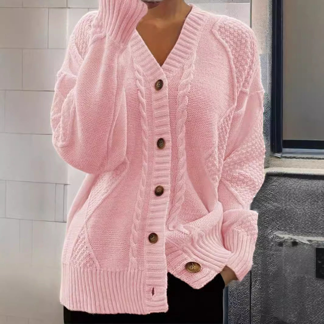 Cozy V-Neck Knit Cardigan