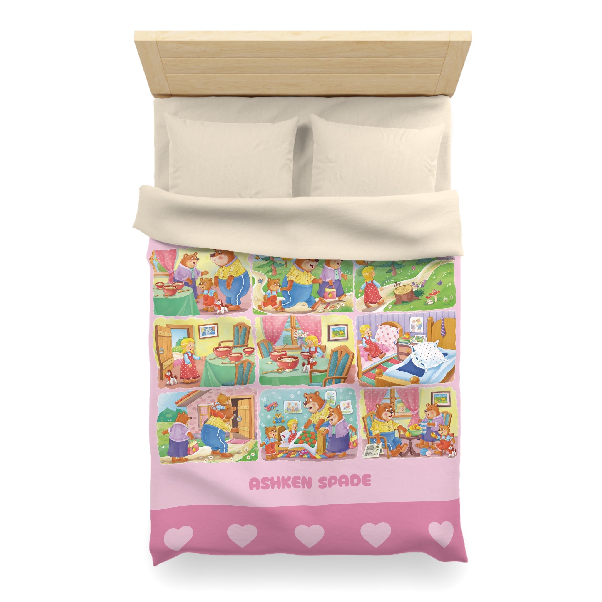 Three Bears Story Duvet Cover