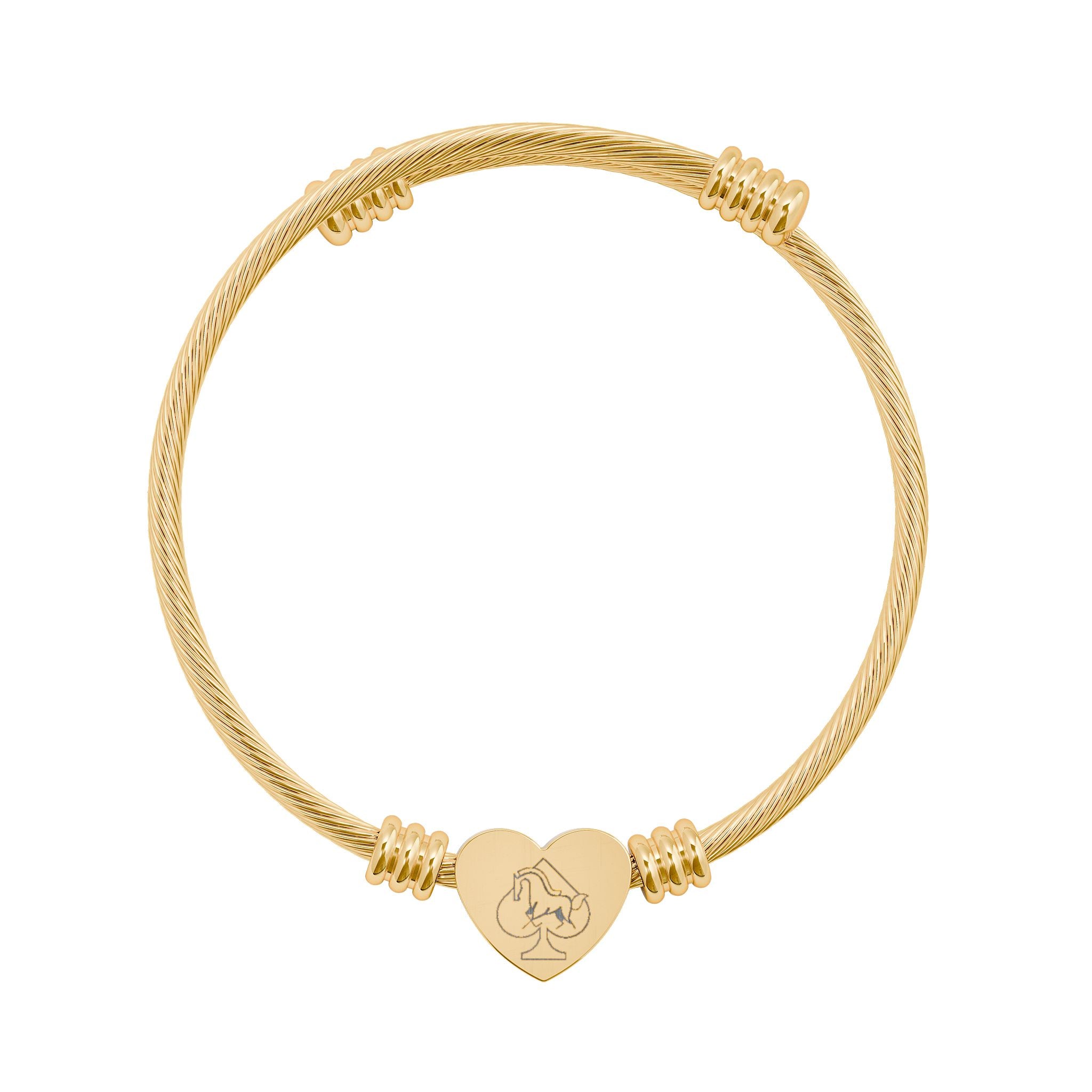 Elegant Heart Cuff Bracelet