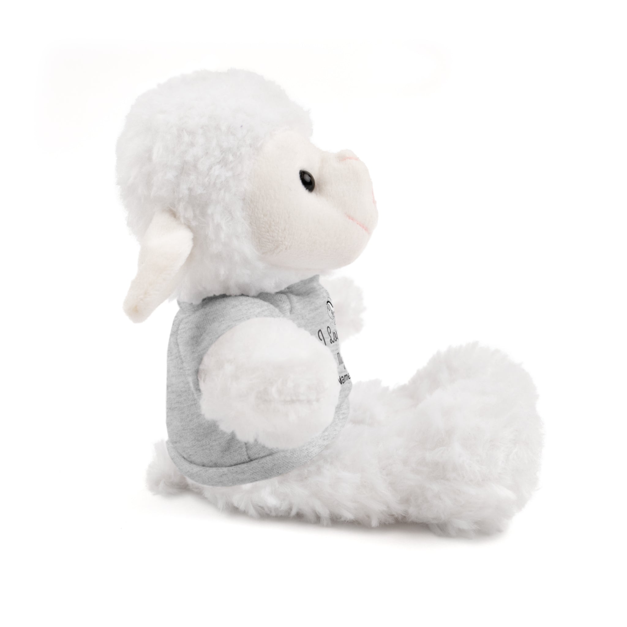 Custom Stuffed Animal with “I Love You” Tee
