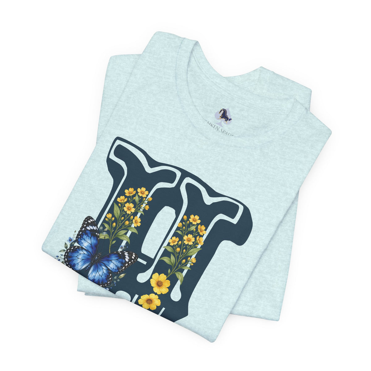 Floral Monogram H Initial Jersey T-Shirt
