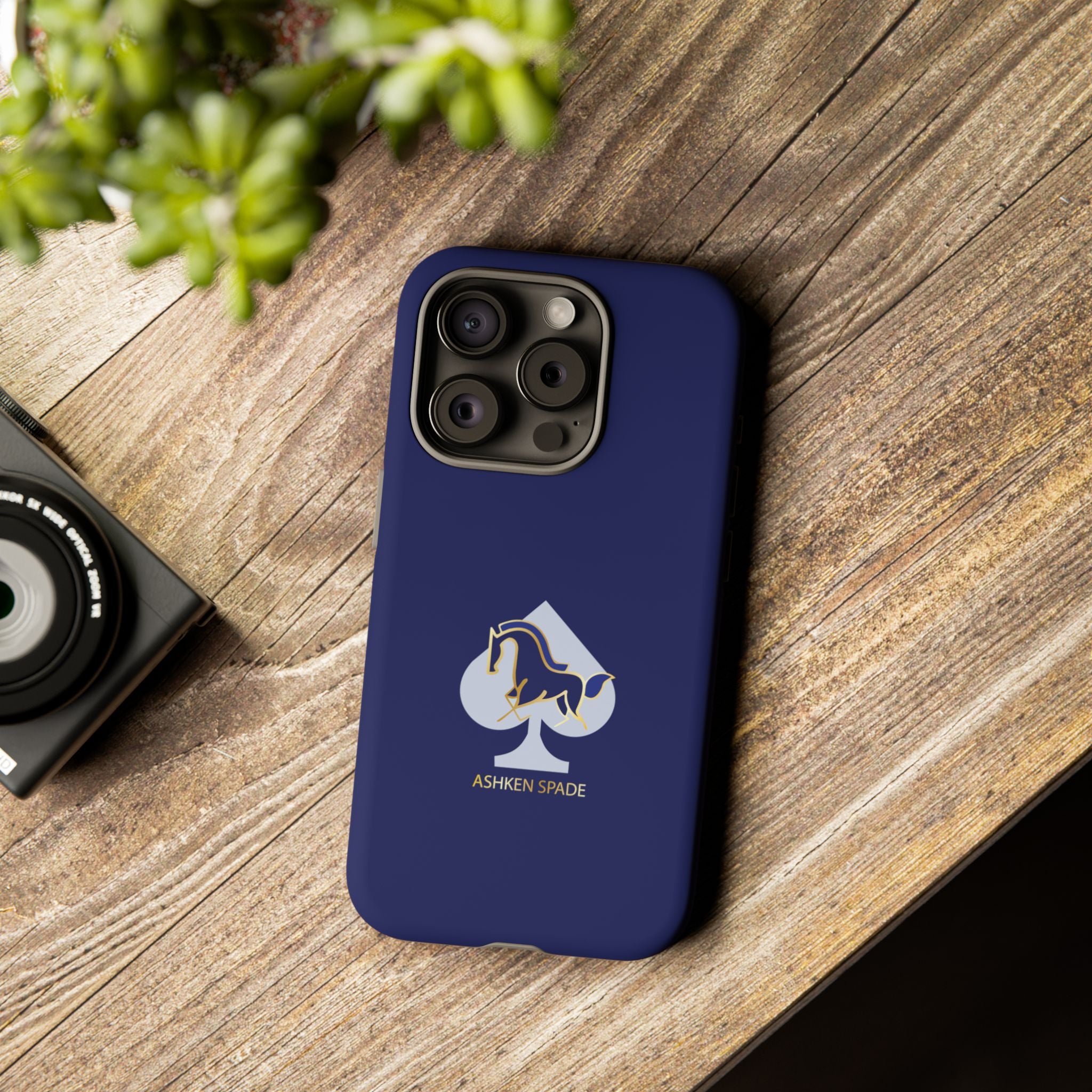 Navy Blue Ashken Spade Logo Phone Case