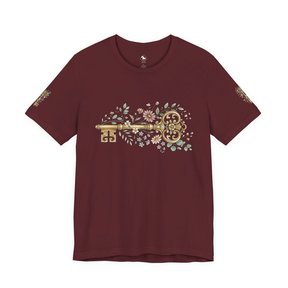 Vintage Floral Key T-Shirt