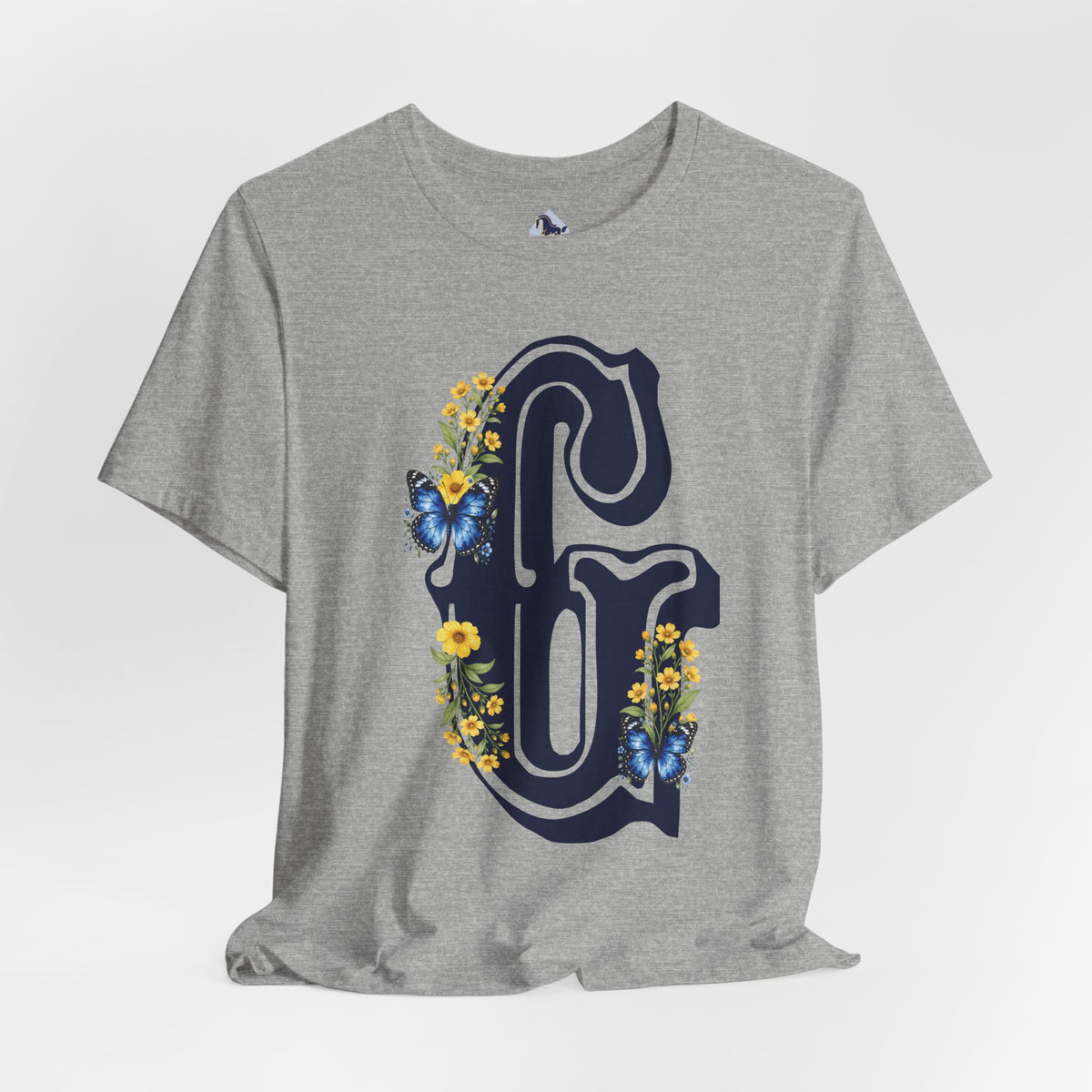 Floral Letter G Monogram T-Shirt