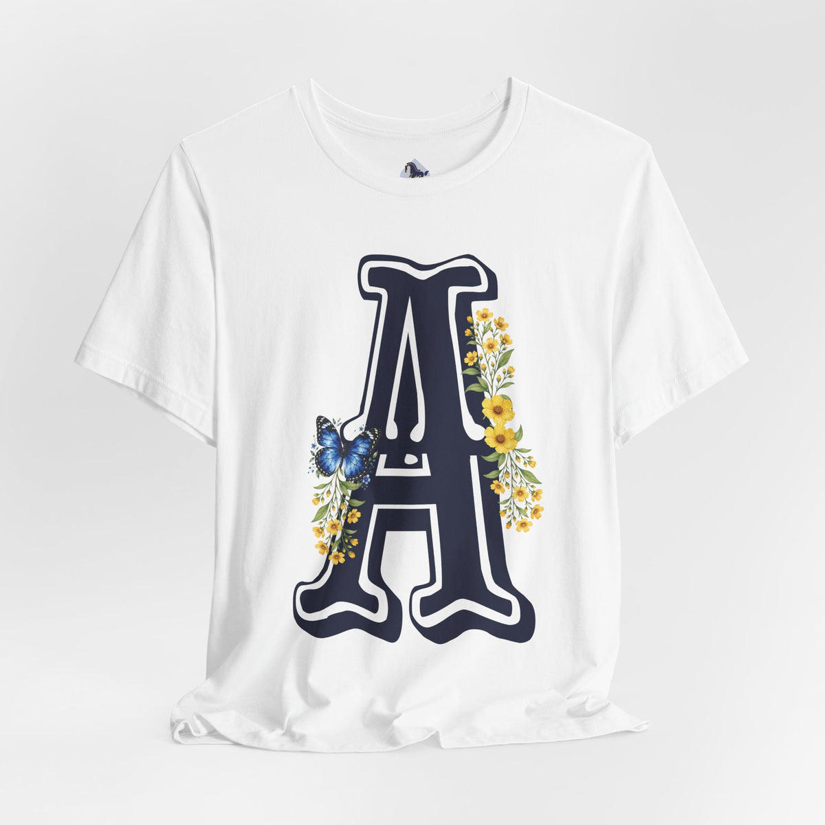 Floral Letter A Graphic T-Shirt