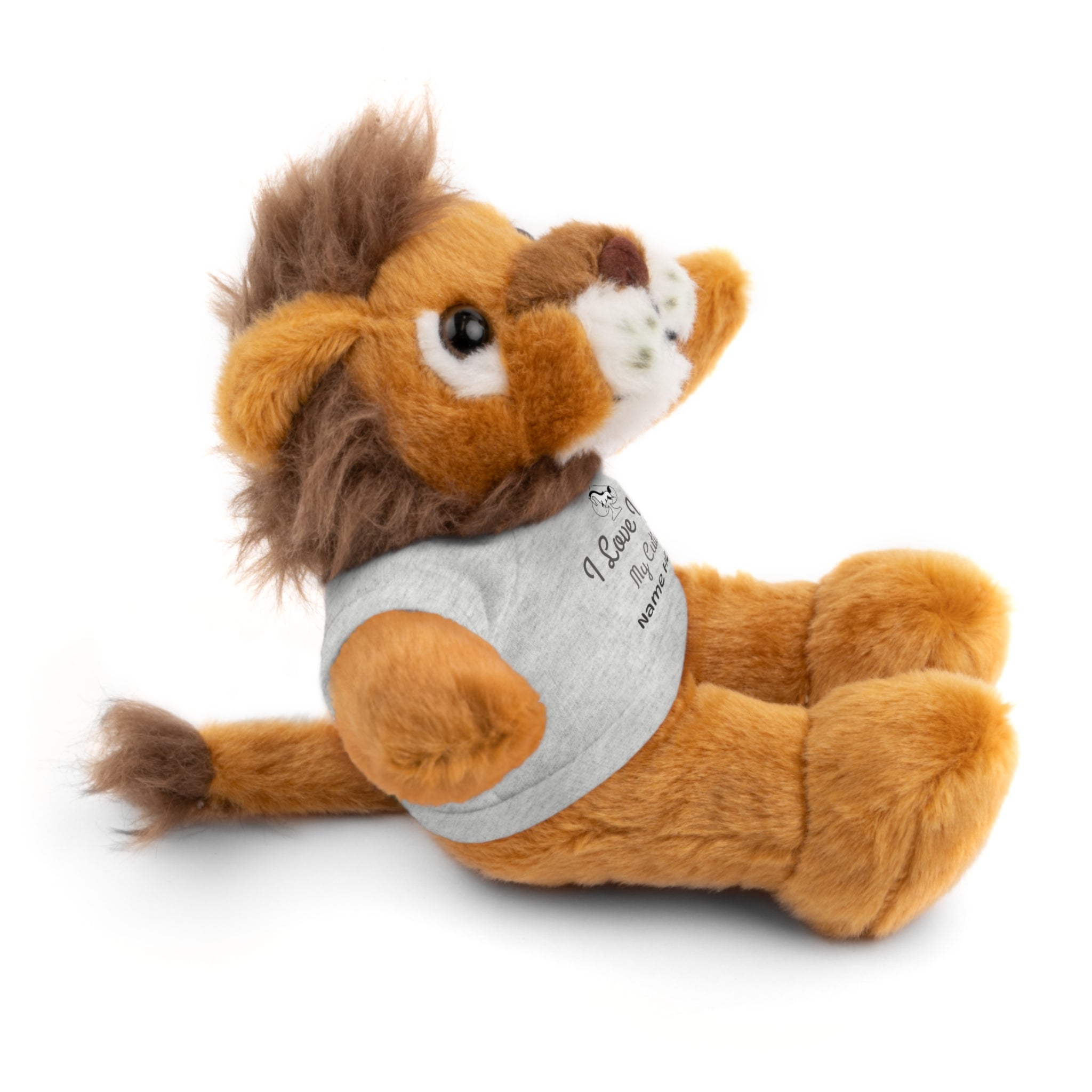Personalized Teddy Bear with "I Love You" Tee