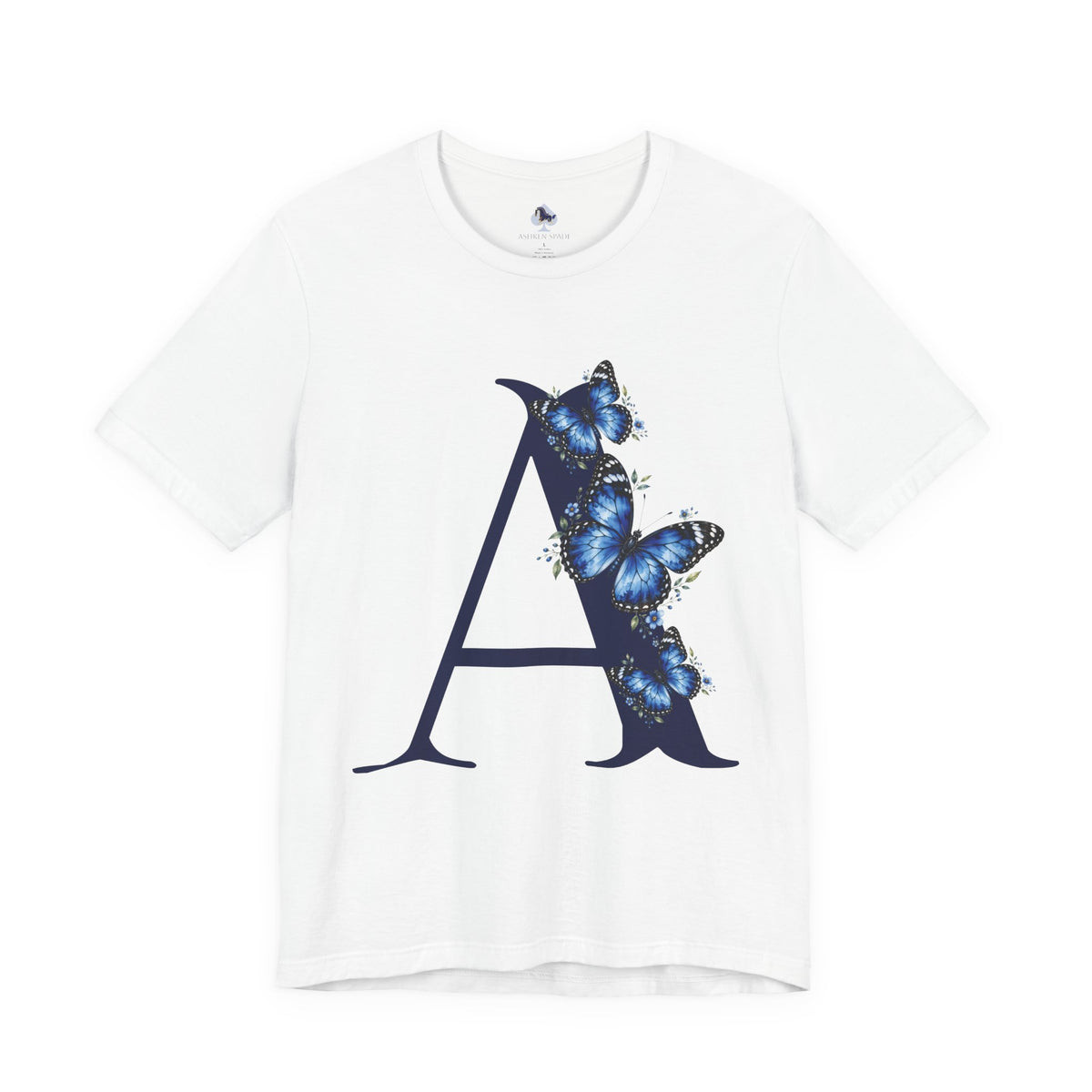Butterfly Initial A T-Shirt