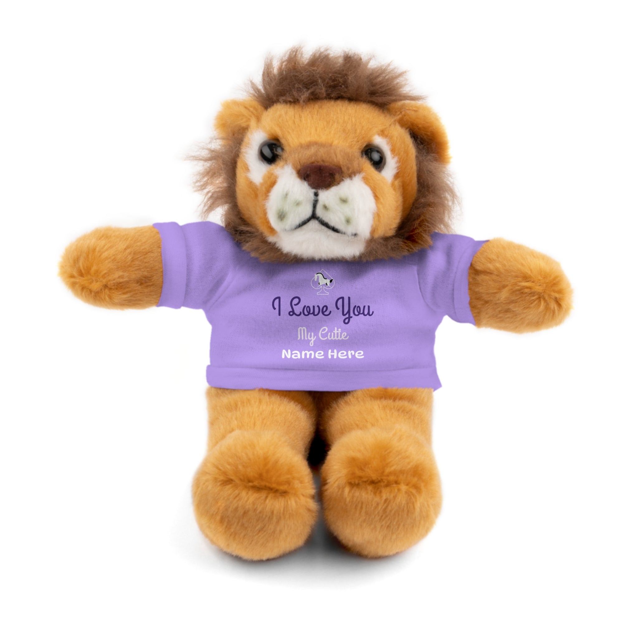 Personalized Teddy Bear with "I Love You" Tee