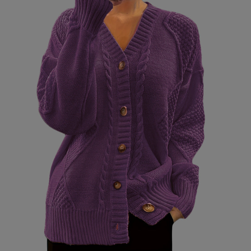 Cozy V-Neck Knit Cardigan