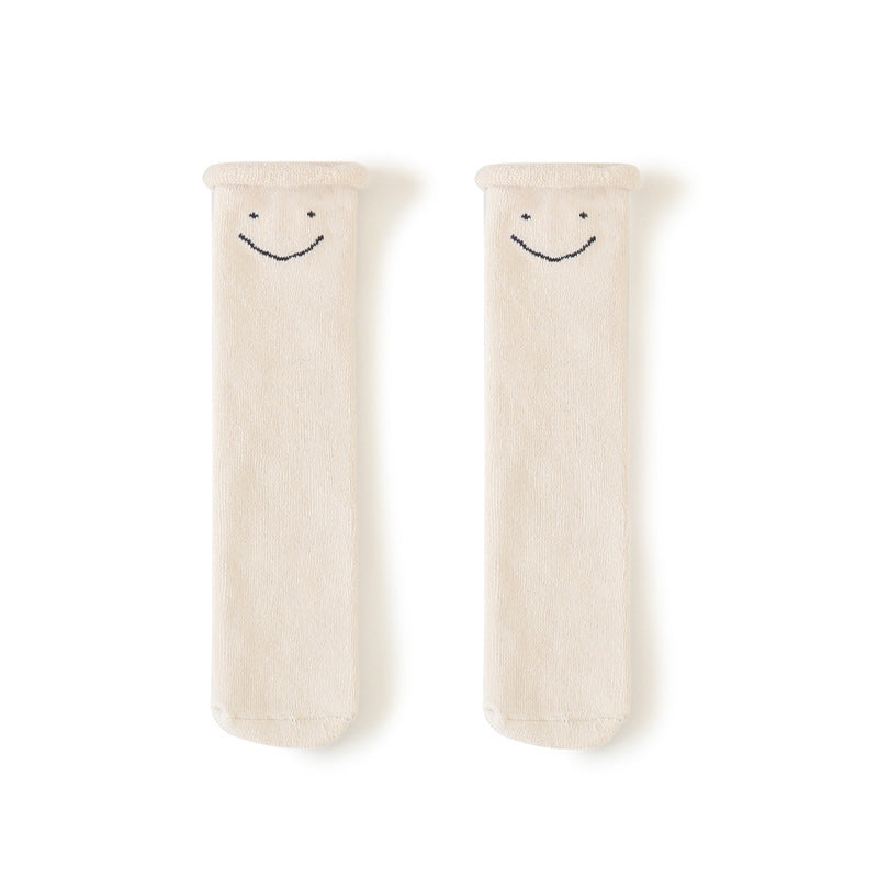 Children's Socks Autumn And Winter Thickening Plus Pile Loop Long Tube