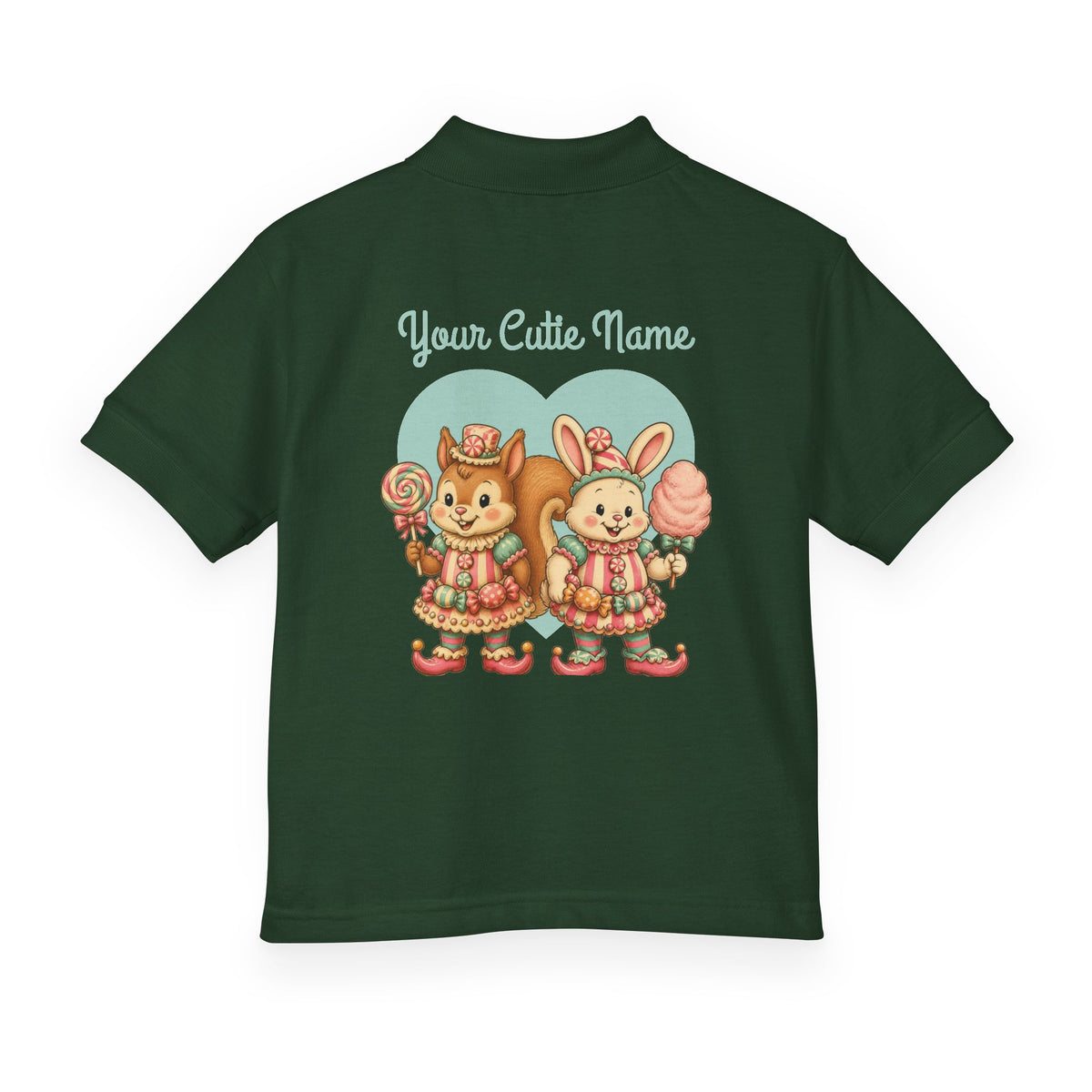 Kids Polo — Cute LolliSquirrel & BunBon with Custom Name
