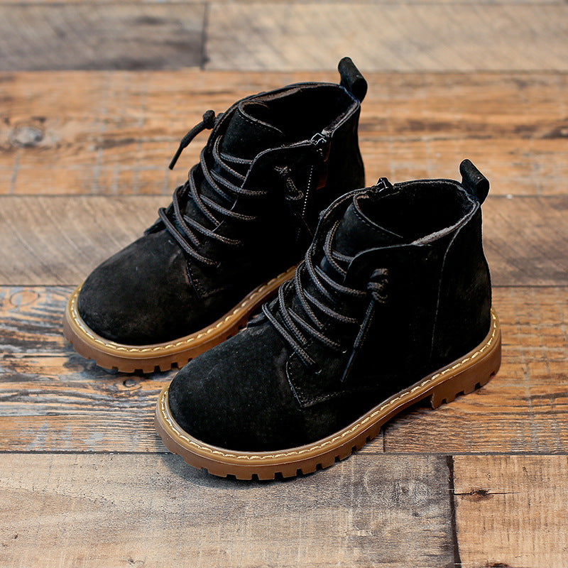 Classic Black Martin Boots for Boys