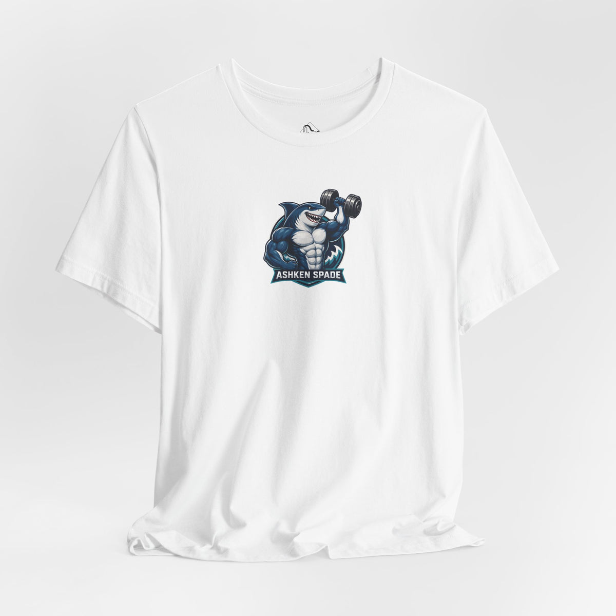 Ashken Spade Shark Weightlifter Personalized Graphic Tee