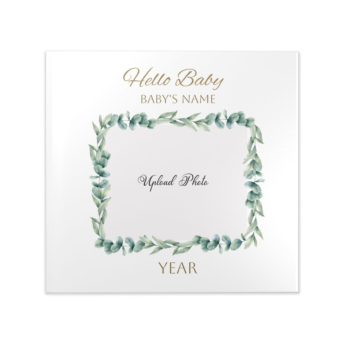 "Hello Baby" Personalized Hardcover YearAlbum