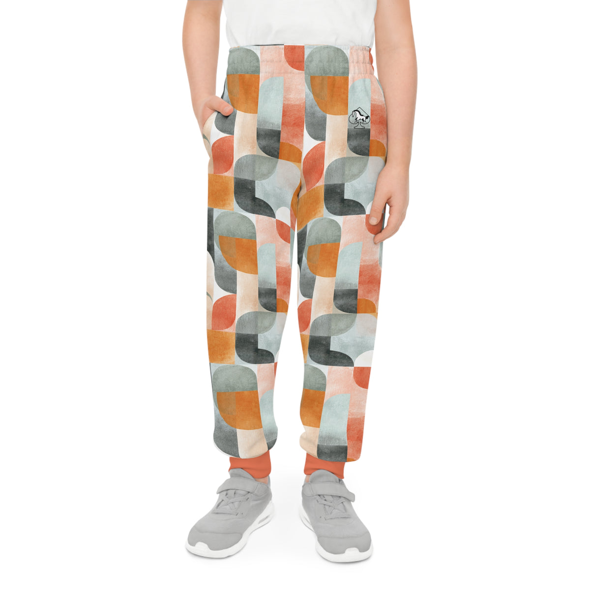 Retro Watercolor Shape Joggers