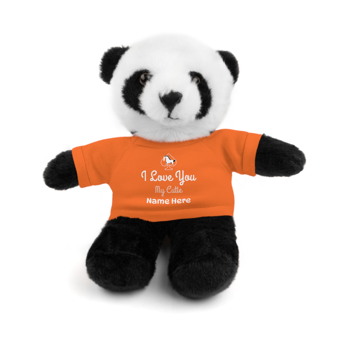 Custom Stuffed Animal with “I Love You” Tee