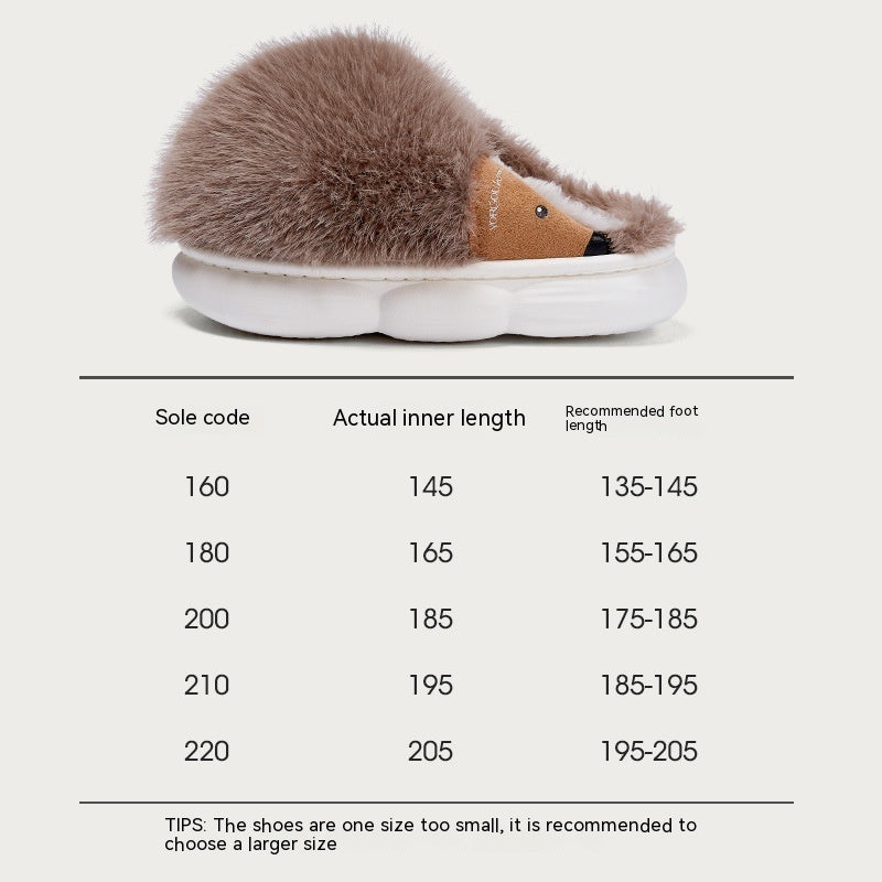 Cute Little Hedgehog Indoor Slippers