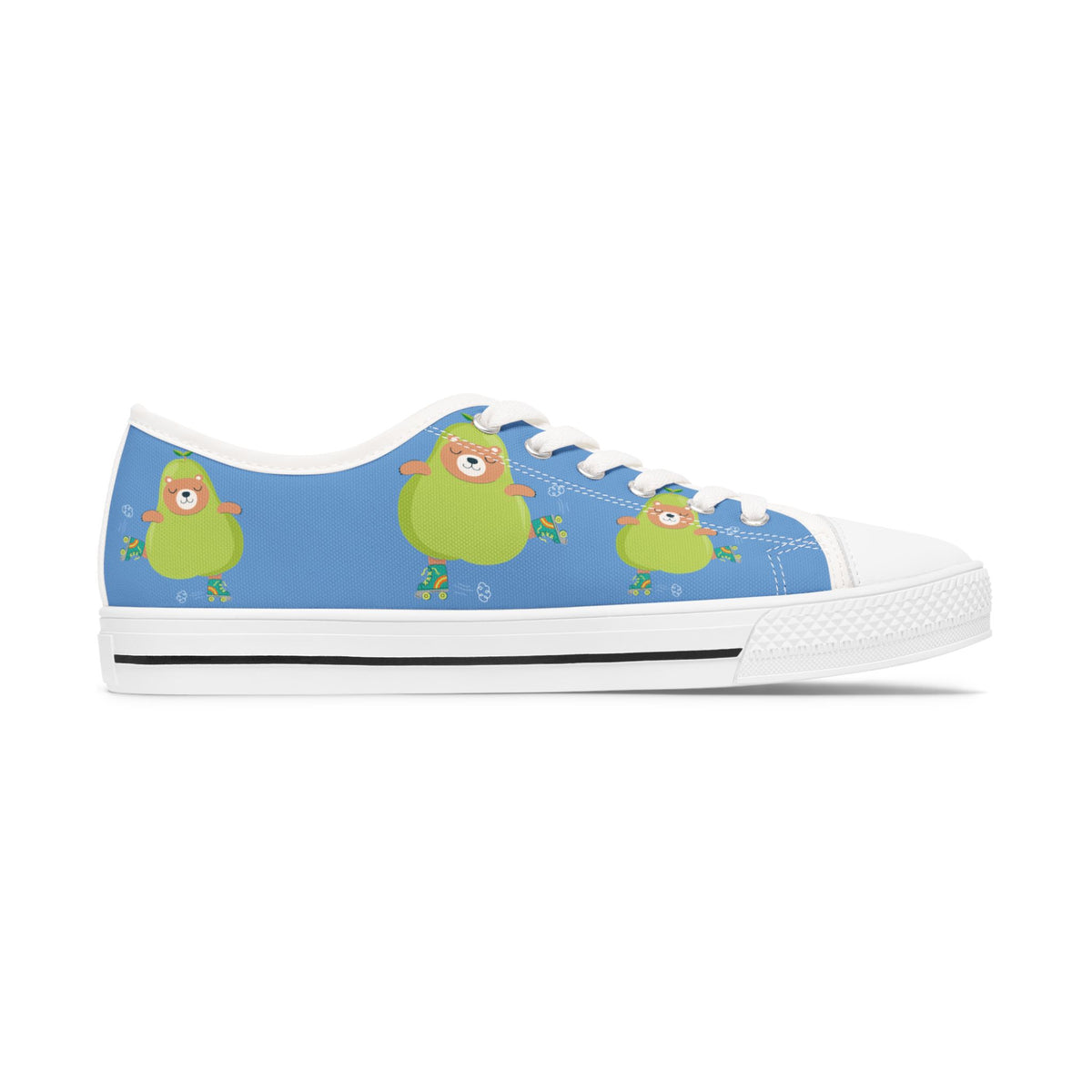 Cute Teddy Pear Chick Low Top Sneakers