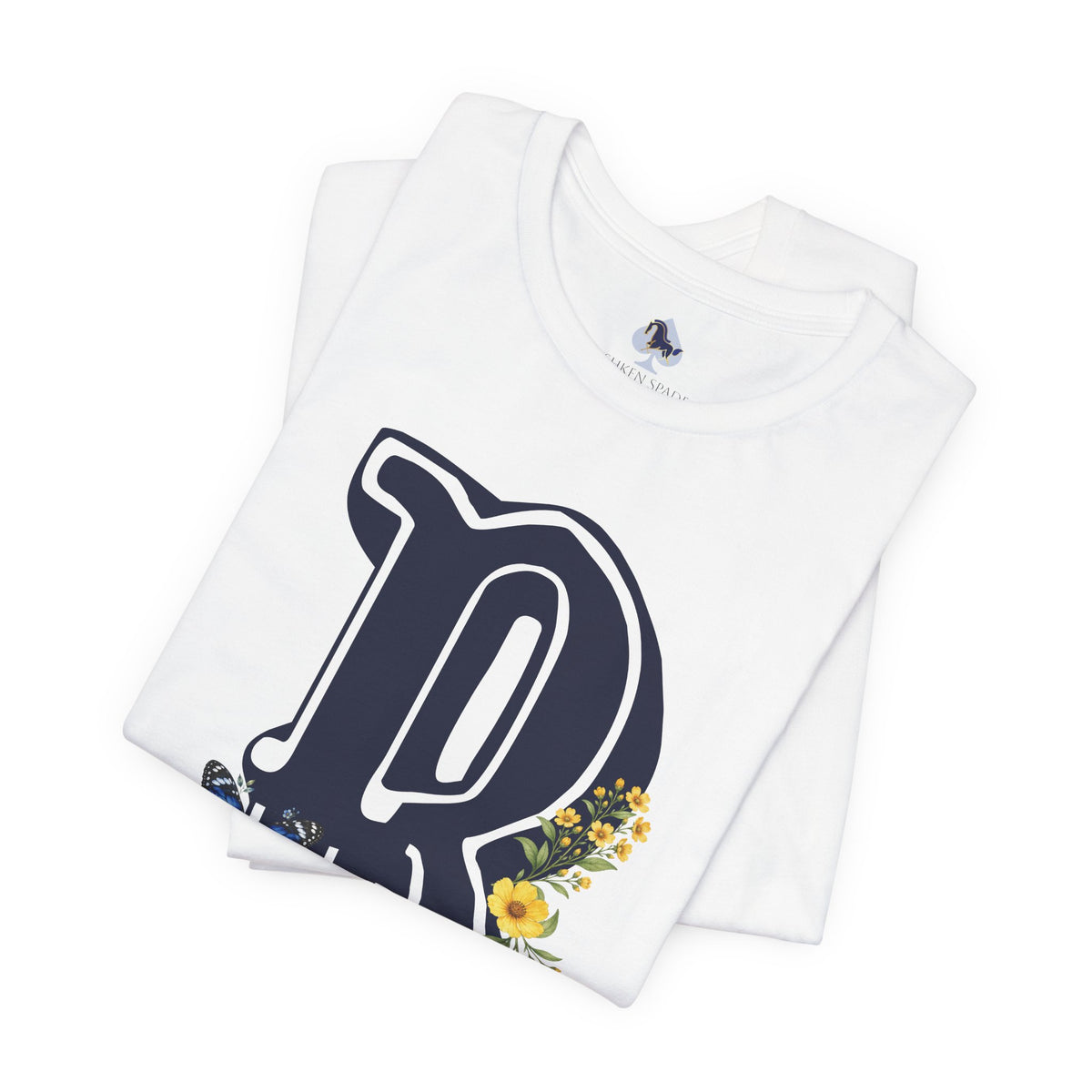 Floral Letter B Monogram T-Shirt