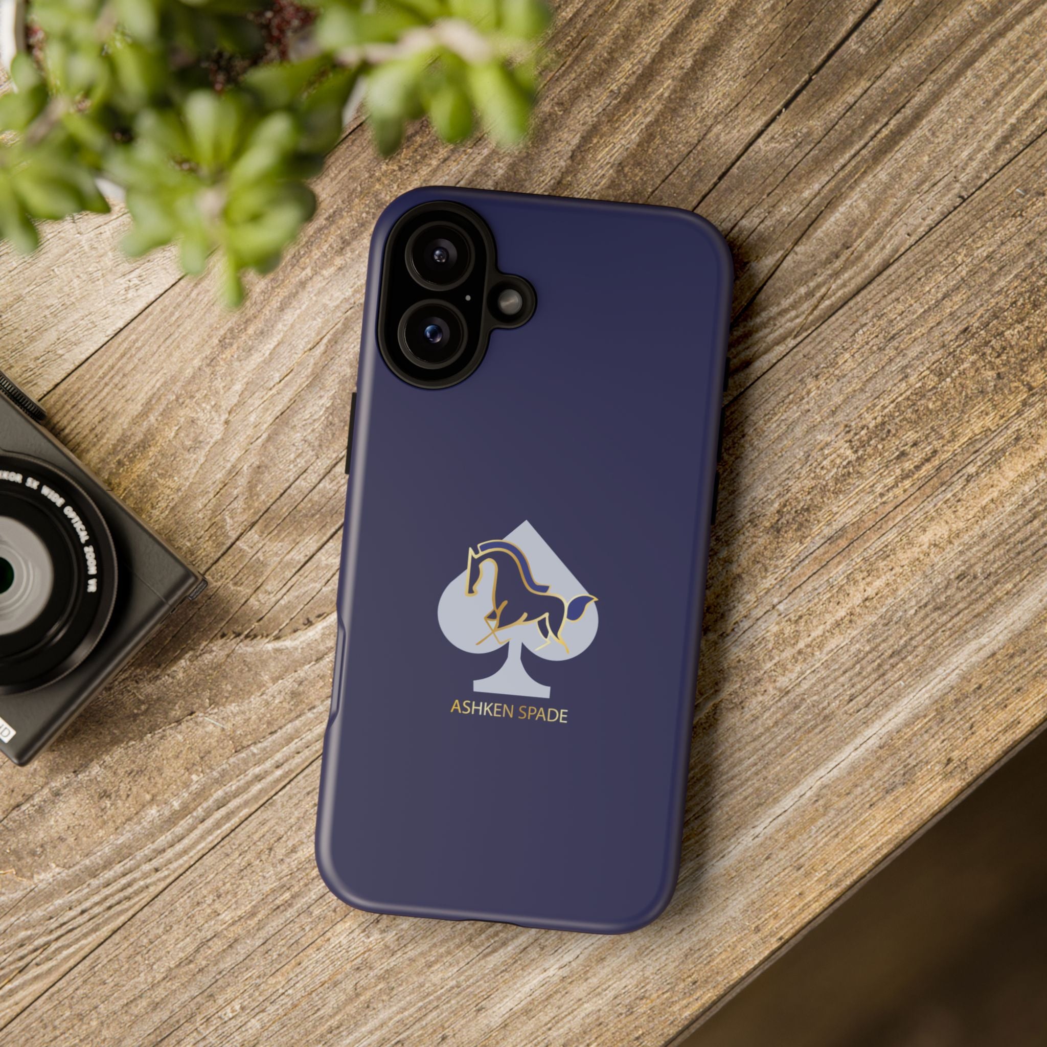 Navy Blue Ashken Spade Logo Phone Case