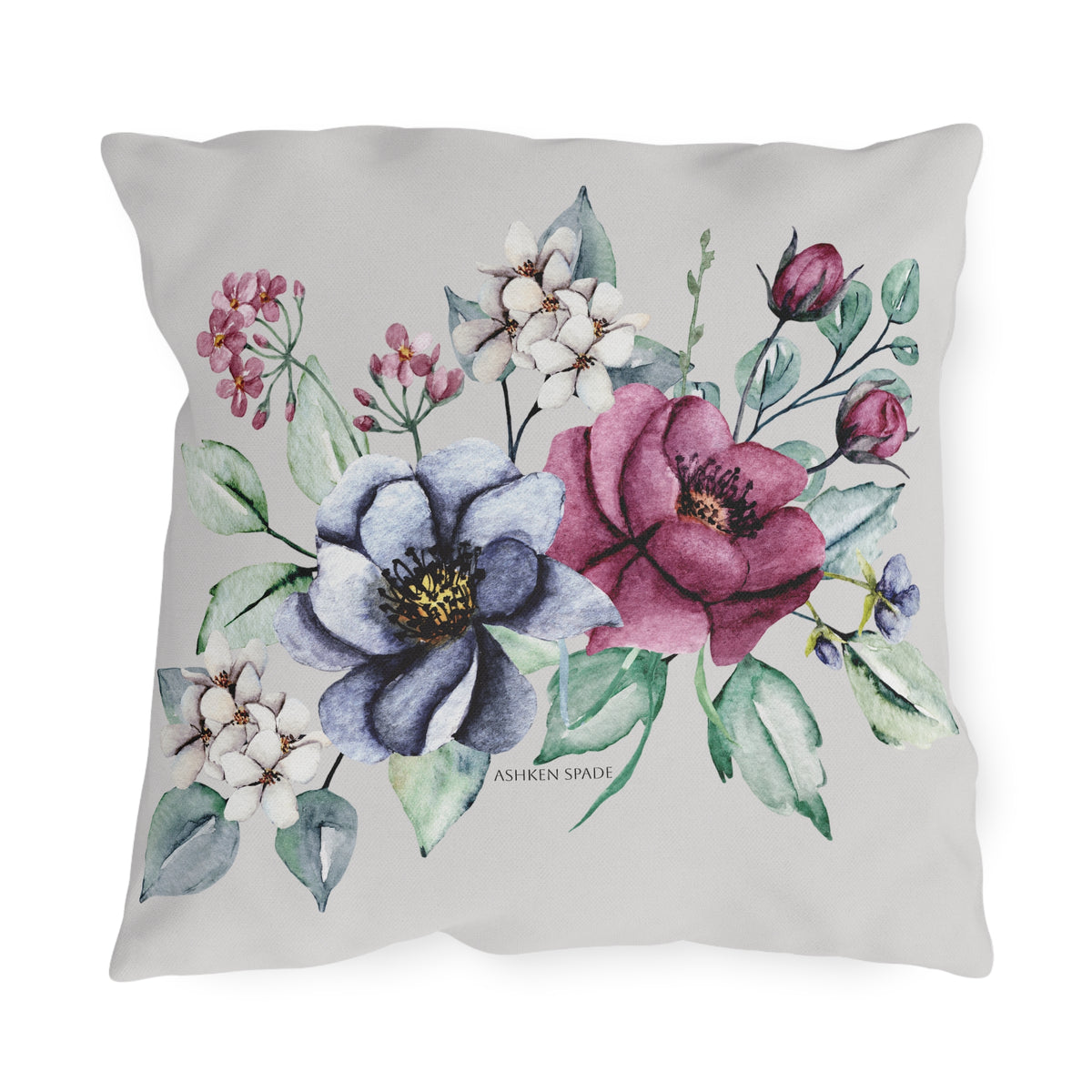 Gray Bloom Cushion