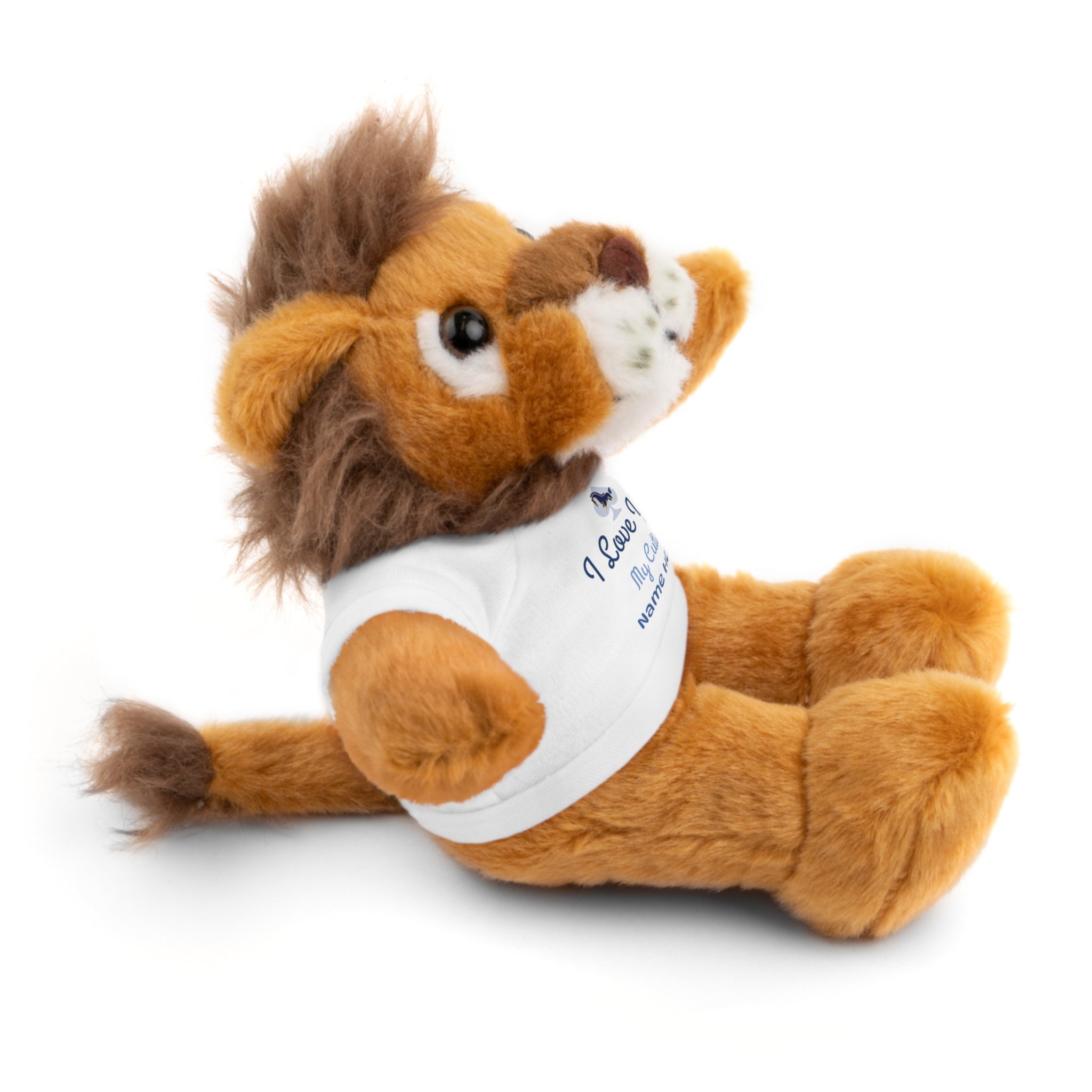 Personalized Teddy Bear with "I Love You" Tee