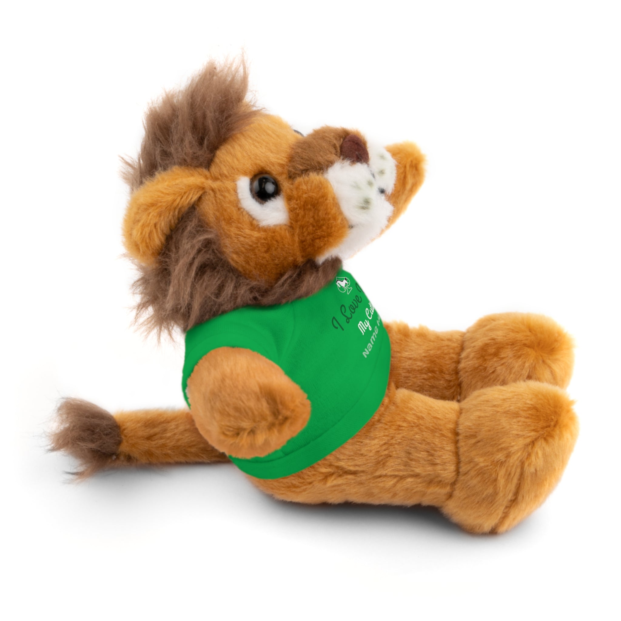 Personalized Teddy Bear with "I Love You" Tee
