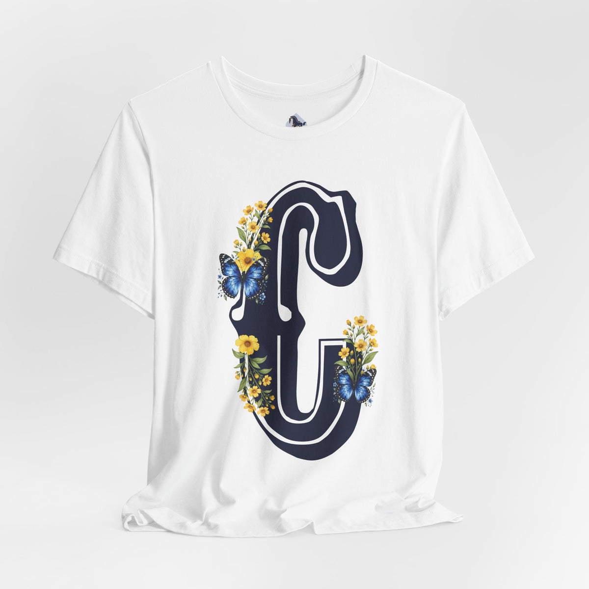 Floral Letter C Monogram T-Shirt
