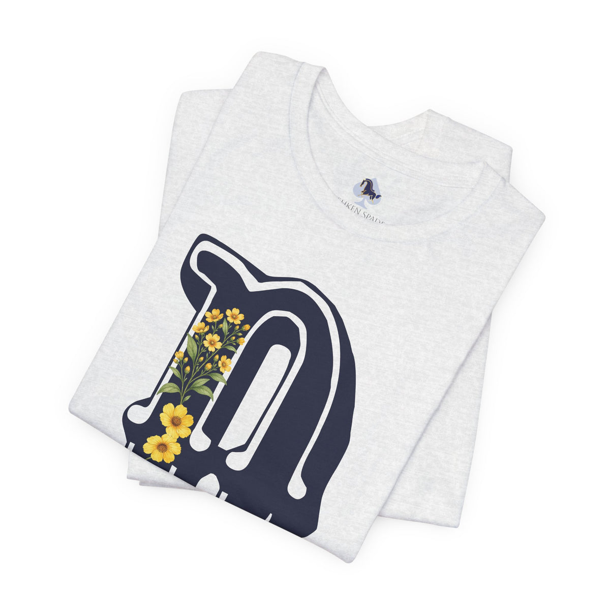 Floral Monogram B Letter T-Shirt