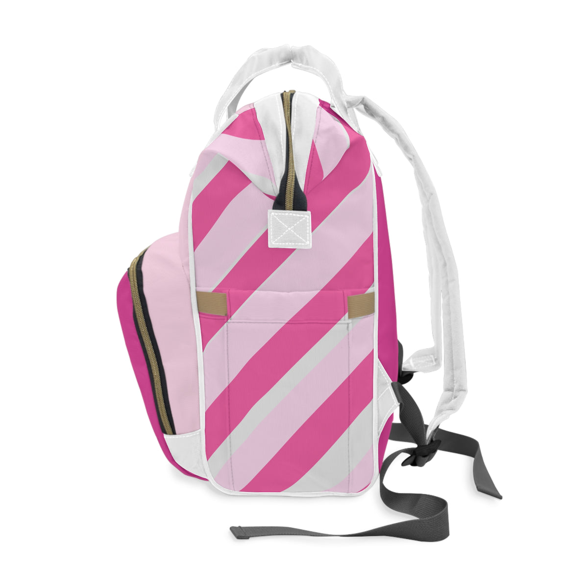 Pink Unicorn Diaper Backpack – Multifunctional Baby Changing Bag with Spade Logo