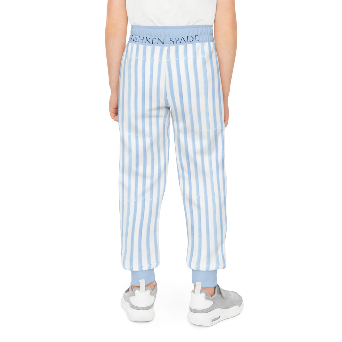 Ashkin Spady Blue and White Striped Youth Joggers