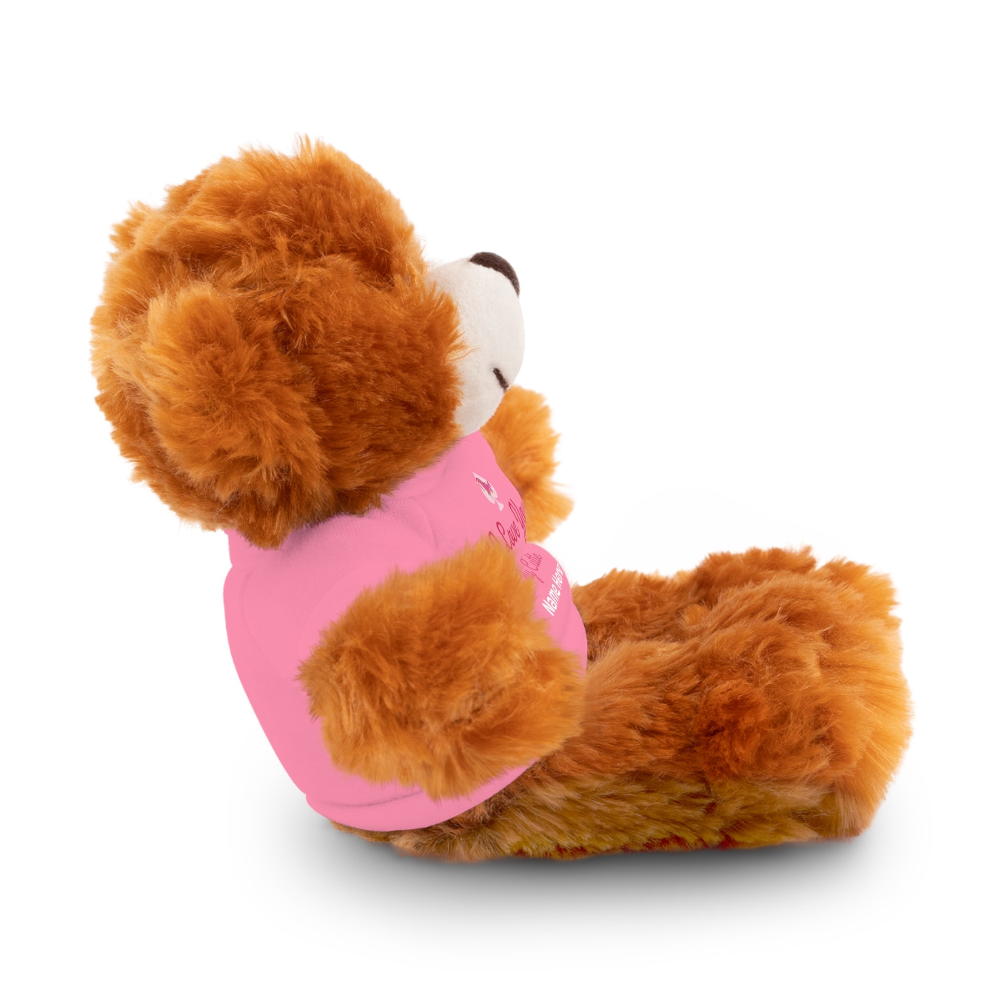 Personalized Teddy Bear with "I Love You" Tee