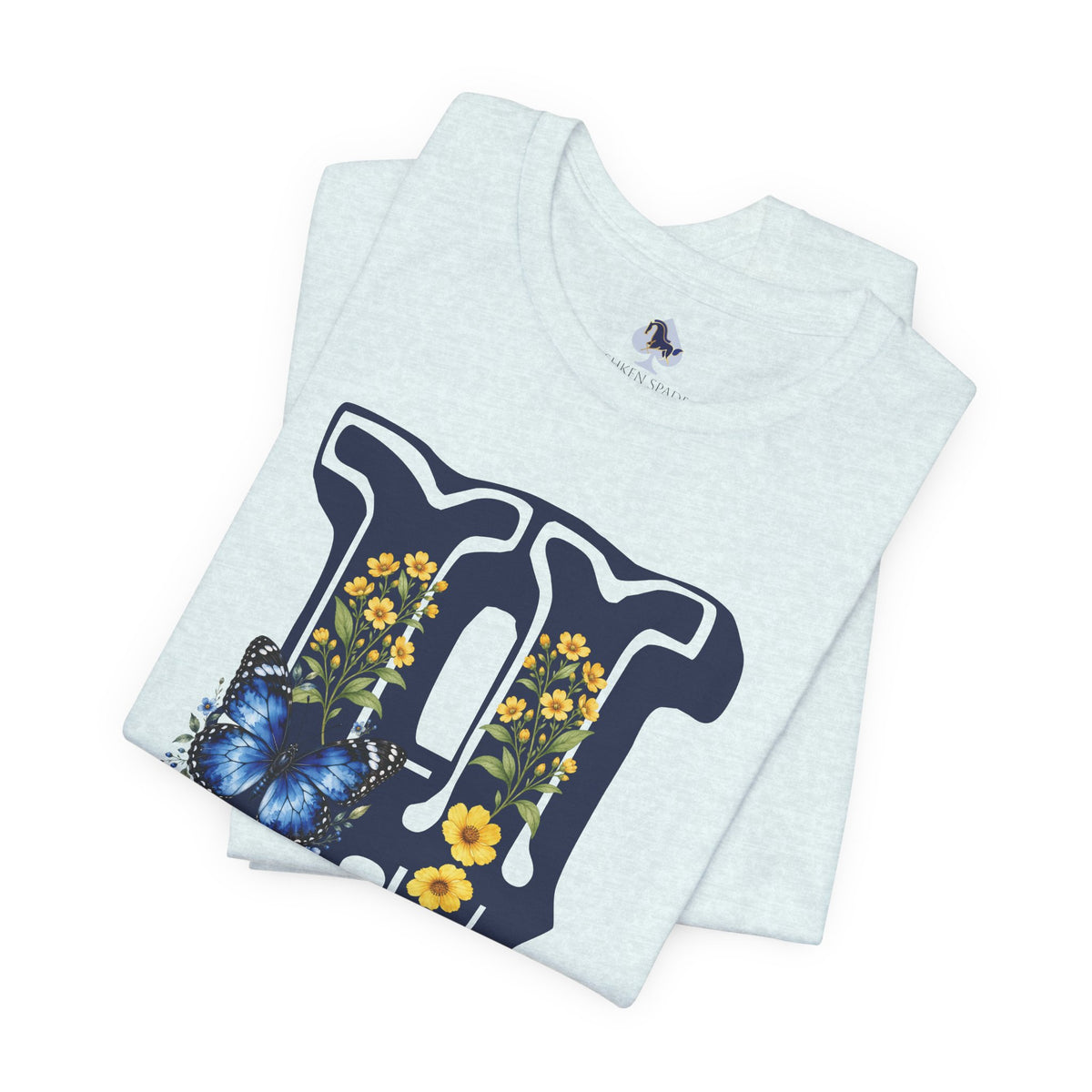 Floral Monogram H Initial Jersey T-Shirt